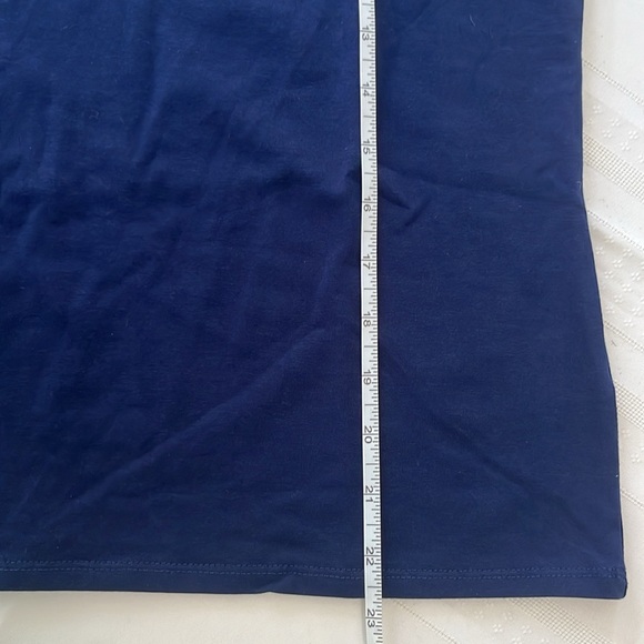 NWT J Crew Cap-sleeve stretch cotton-blend squareneck tank top Size Large - Picture 6 of 6